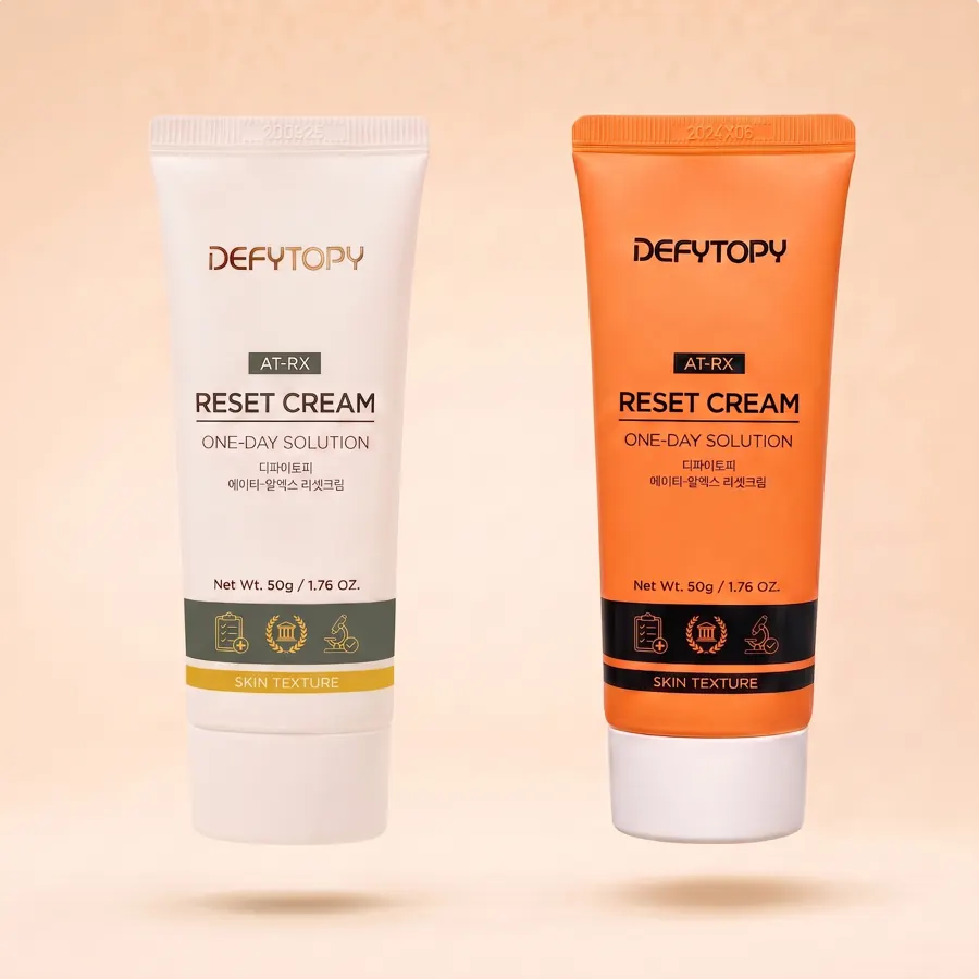 DEFYTOPY 화이트와 오렌지 제품